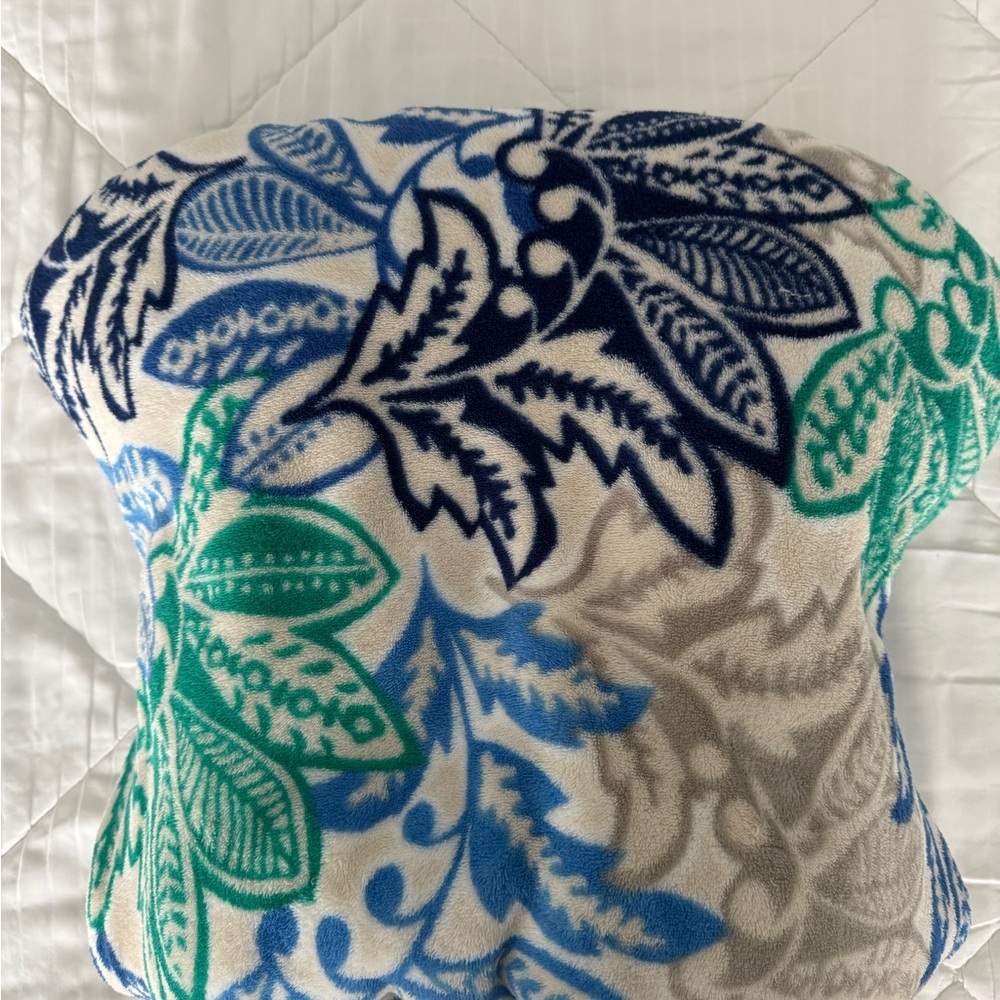 Vera Bradley Blue and Green Floral Throw Blanket